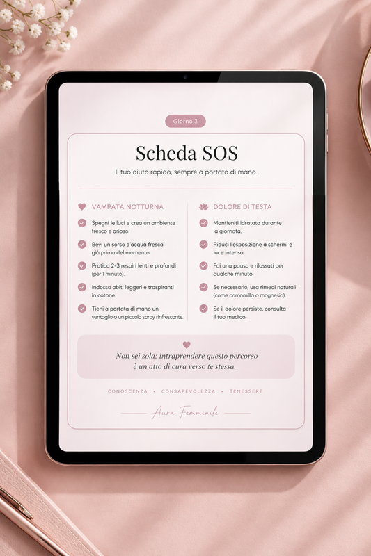 La Scheda SOS — Il tuo aiuto rapido, sempre a portata di mano